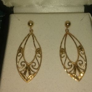 Firm on price MA14K 585 yellow gold teardrop